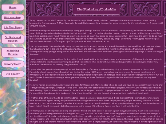 posts/ItsRainingOutside screenshot