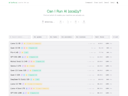 www.canirun.ai screenshot