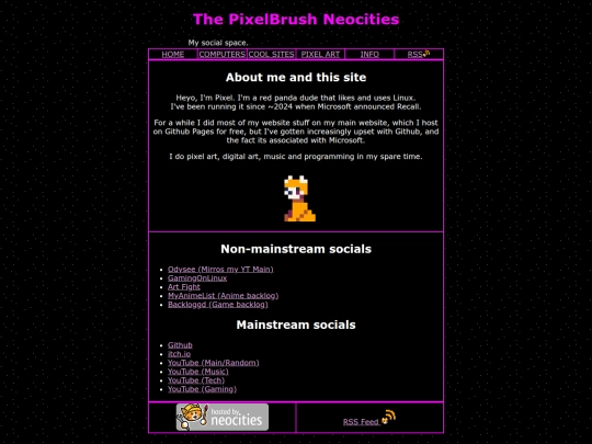 info screenshot