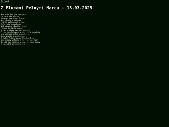 Polish/Z Płucami Pełnymi Marca screenshot