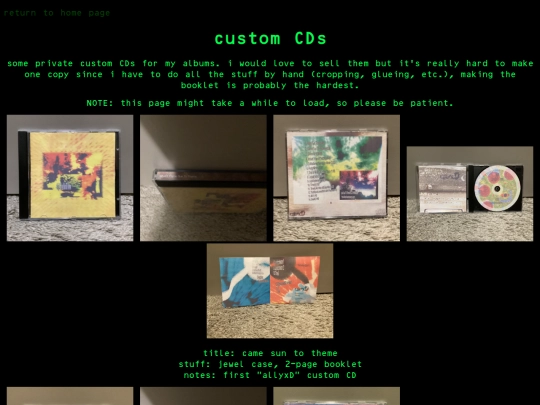 cd screenshot