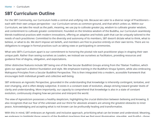 curriculum screenshot