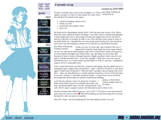 blog screenshot
