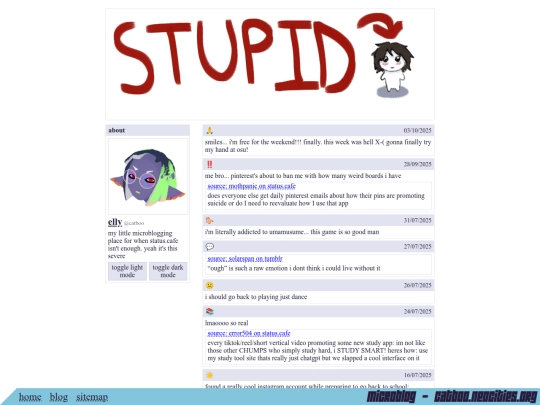 microblog screenshot