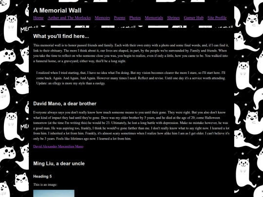 Memorial screenshot