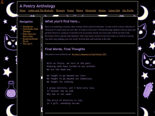 Poetry screenshot