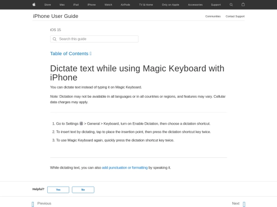 apple/guide/Dictate_text_while_using_Magic_Keyboard_with_iPhone_Apple_Support screenshot