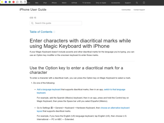 apple/guide/Enter_characters_with_diacritical_marks_while_using_Magic_Keyboard screenshot