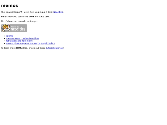 memos screenshot