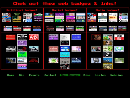 badges screenshot