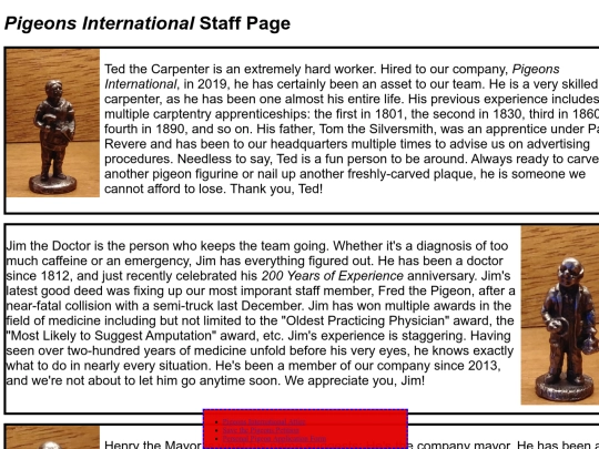 staffpage screenshot