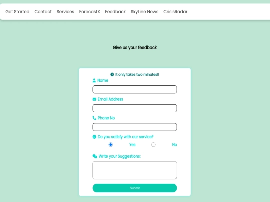 feedback screenshot