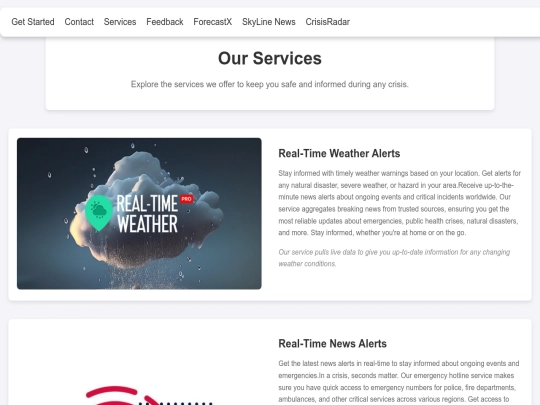 service screenshot