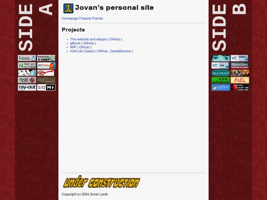 projects screenshot