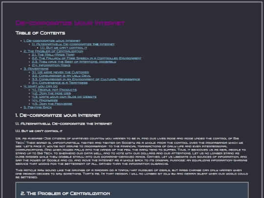 posts/de-corporatize screenshot