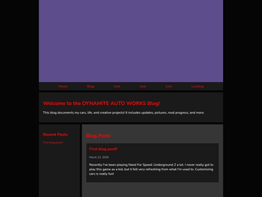 blog screenshot