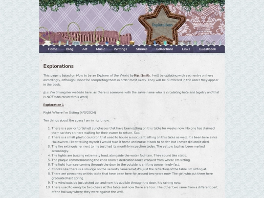 explorations screenshot