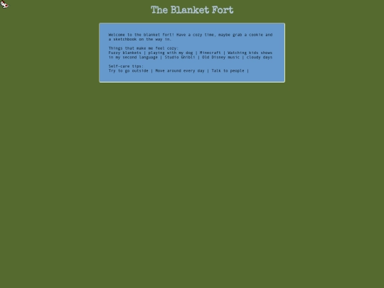blanket screenshot