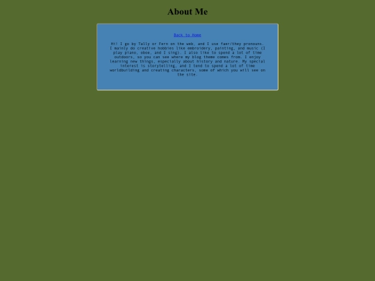 personalpage screenshot