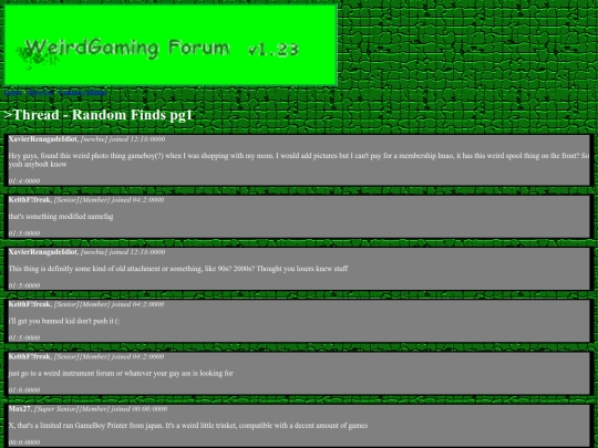 WeirdGaming-Thread>RandomFindspg1 screenshot