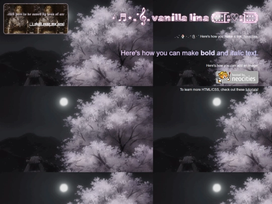 mysite screenshot
