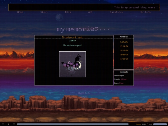blog screenshot