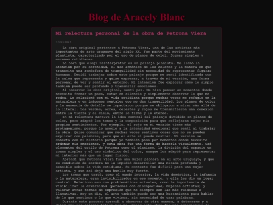 blog screenshot