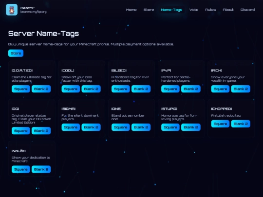 store-tags screenshot