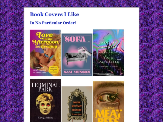 bookcovers screenshot