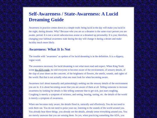 dreams/guide screenshot