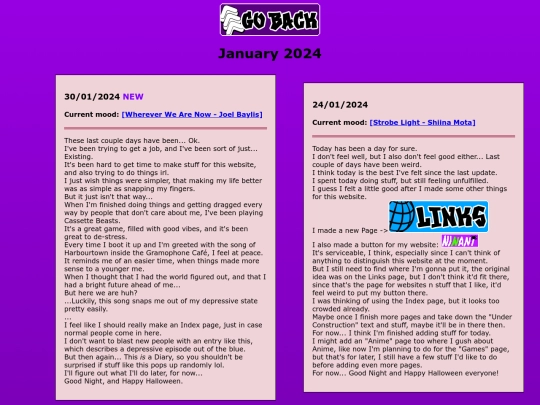 Diary/January2024 screenshot