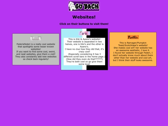 Links screenshot