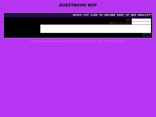 guestbook screenshot