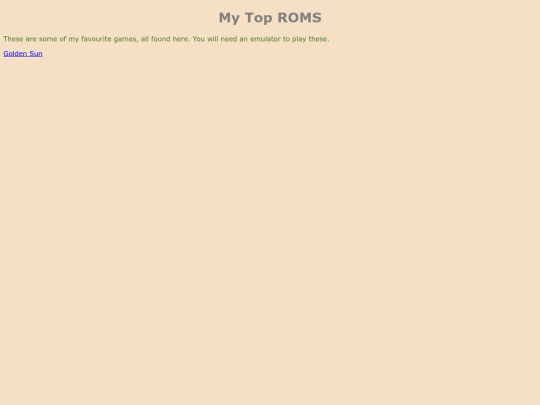 roms screenshot