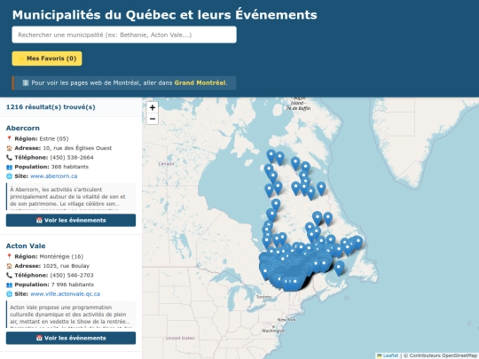 Ville qc ont act/geo screenshot