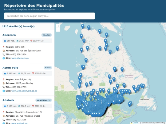 municipalites/geo screenshot