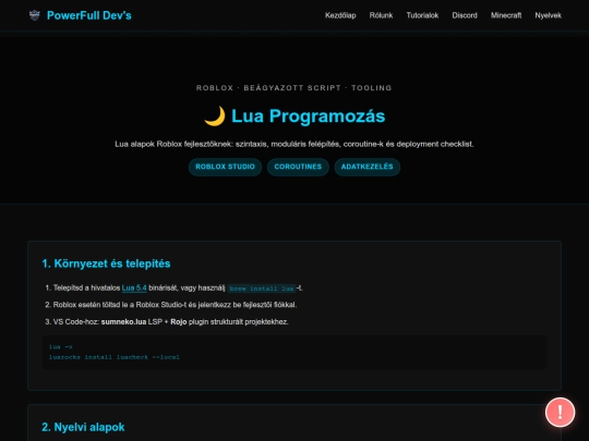 lua-tutorial screenshot
