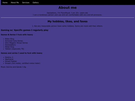 Pages/About screenshot