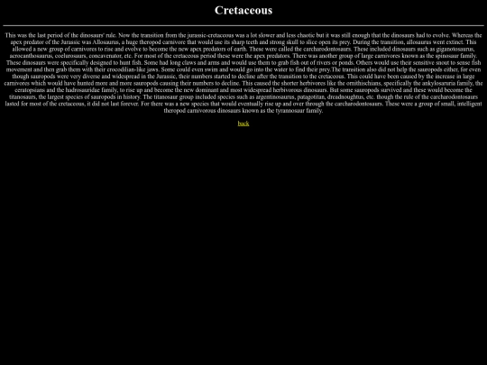 cretaceous screenshot