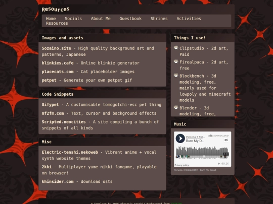 resources screenshot