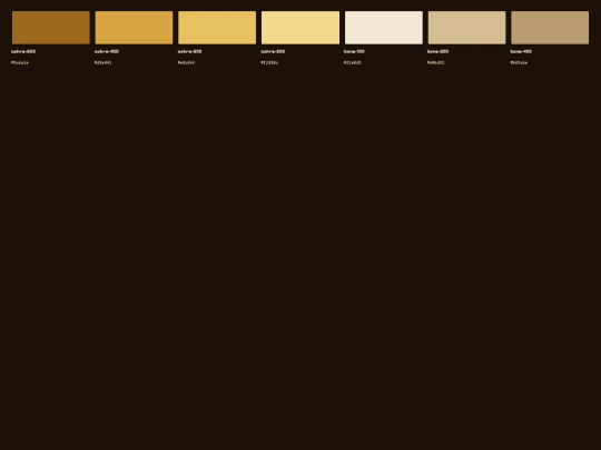 play/cavebot/Echoes of Anzu — Cavebot Design System/guidelines/color-ochre-bone screenshot