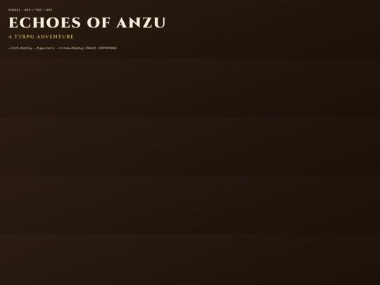 play/cavebot/Echoes of Anzu — Cavebot Design System/guidelines/type-display screenshot
