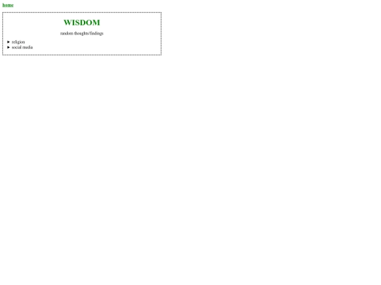 wisdom screenshot