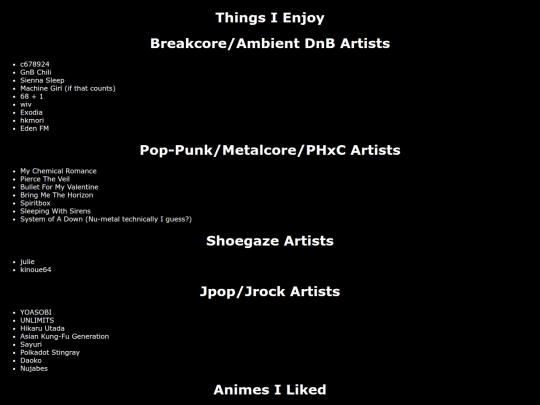 favorites screenshot