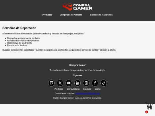 servicios screenshot