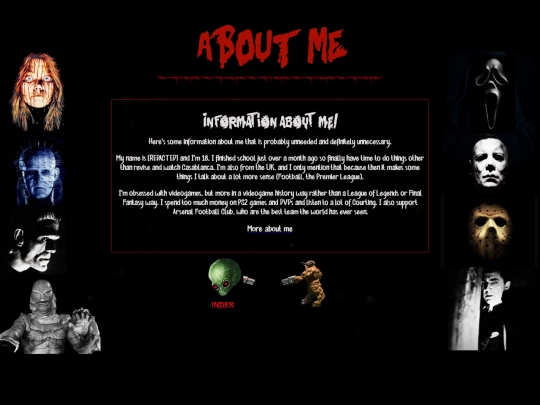 aboutme screenshot