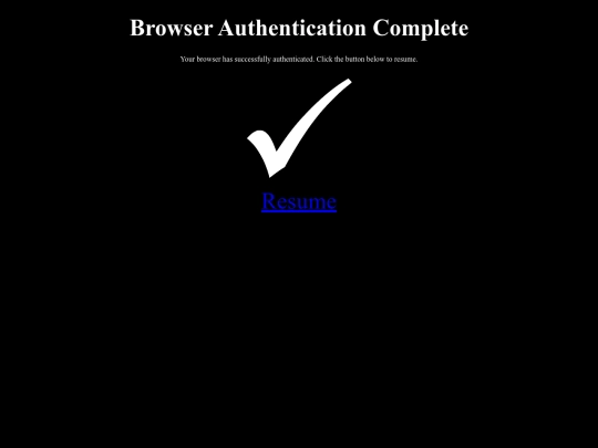 authentication screenshot