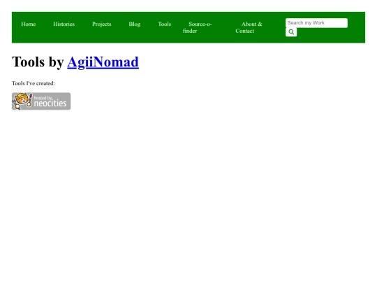 tools screenshot