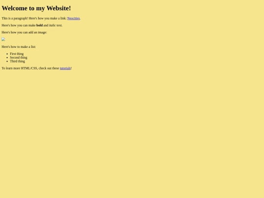 Menu screenshot
