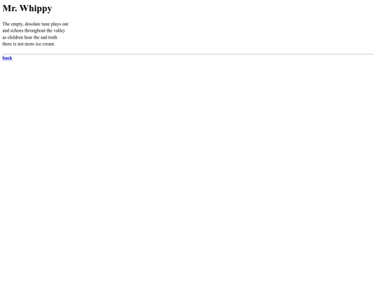 poems/mrwhippy screenshot